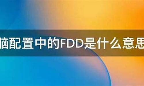 电脑dfr是什么意思_电脑系统fdd是什么意思