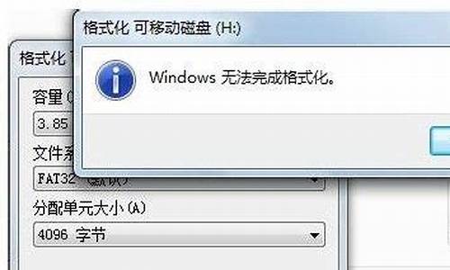 电脑格式化优盘提示无法格式化-电脑系统无法格式化u盘